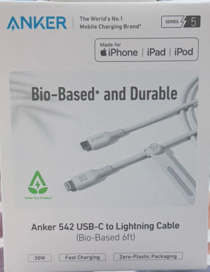 Cable (Bio-Based) (1.8m/6ft) -White