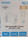 Anker 20W USB-C High Speed Charger With USB-C 1.5m Cable (6M)
